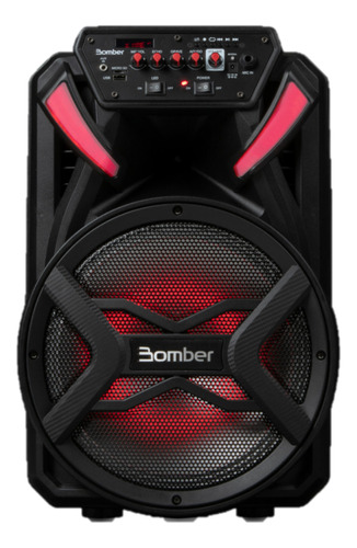 Parlante Portátil Bluetooth 12 Karaoke Led + 2 Micrófonos