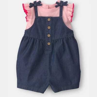 Conjunto De 2 Con Romper De Bebé 1u563510 Carters® Azul 12 M | Envío gratis