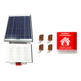 Kit Alarma Comunitaria Solar 30w + 4 Controles
