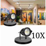 Kit 10 Spot Led 5w Branco Frio 6500k Hammer A Prova Dágua