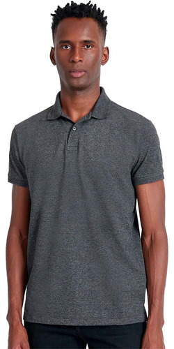 Camisa Polo Aramis Piquet Mouline Textura Preto Masculino