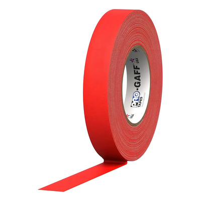Cinta Adhesiva Gaffer Pro Tapes 24mmx50m Color Rojo Mate Artes y Espectáculos | Envío gratis