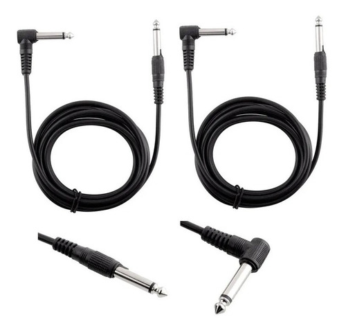 Kit 2 Cables De Guitarra / Bajo 5 Metros