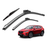 Kit 3 Limpiaparabrisas Para Mazda Cx-5 2014 2015 2016 2017 