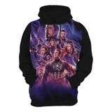 Blusa Moletom Full Vingadores Marvel Super Herois Style