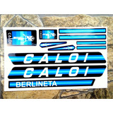 Adesivo Caloi Berlineta Barra Forte 1978 Azul Frete Gratis