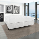 Base Box Queen 158x198x28cm Idea Branco Branco Ce