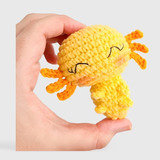 Hermoso Muñeco Amigurumi Mini Ajolote Tejido A Crochet