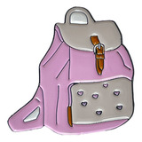 Pin Prendedor De Acero Inoxidable Broche Para Hombre Sarosa Color Mochila Rosa