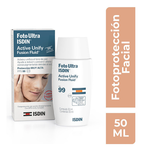 Fotoprotector Isdin Ultra Active Unify Fps 99 X 50 Ml