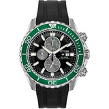 Reloj Citizen Promaste Eco Drive Hombre Ca0715-03e Original Color De La Correa Negro Color Del Bisel Verde Color Del Fondo Negro