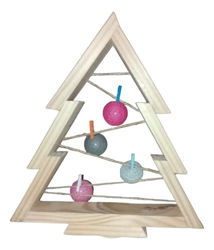 Arbolito Navideño Madera De Pino Cepillado 45cm