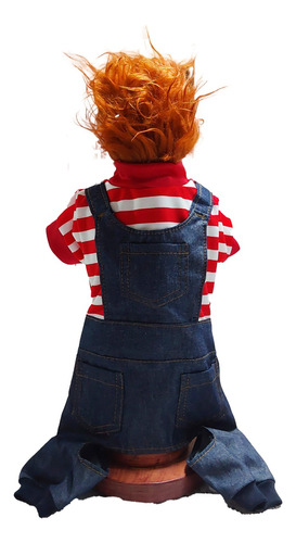 Disfraz De Chucky Para Halloween Para Perro Gato Mascota