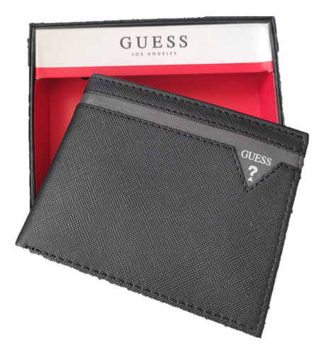 Cartera De Hombre Guess Negra 31go220120 Original