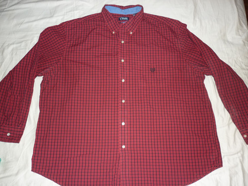 L Camisa Chaps Ralph Lauren Talle Especial 3xl Rojo Cuadrill