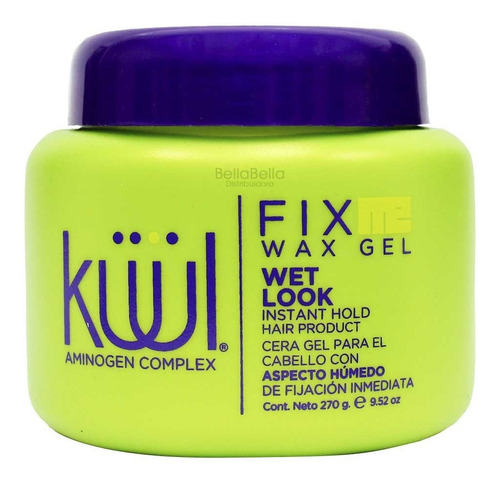 Kuul Fix Me Wax Cera Gel Aspecto Húmedo 3pz 