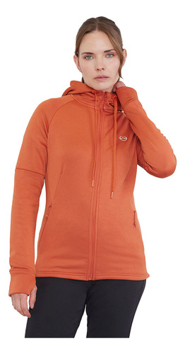 Polerón Outdoor Mujer Naranjo Corona