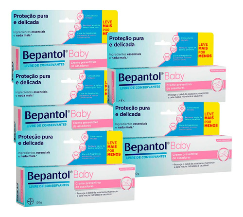 5 Unidades De Pomada Bepantol Baby Leve 120g Pague 100g