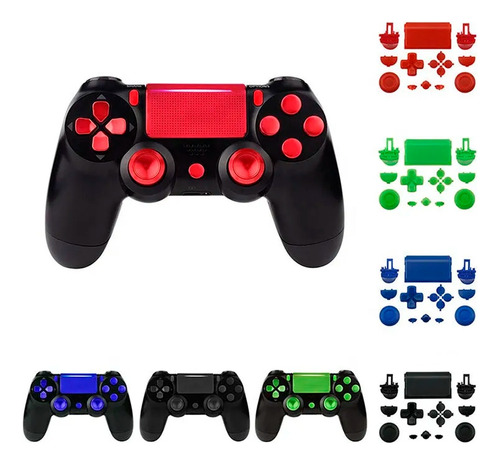 Kit De Botones Completos Para Joystick Ps4 - 9 Colores 