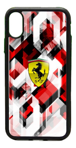 Funda Protector Para iPhone Ferrari Black Red Figuras Cars