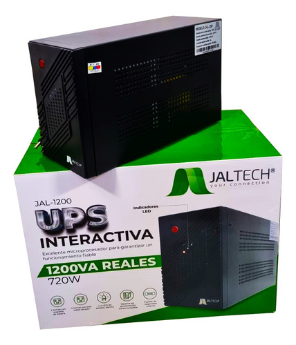 Ups Jaltech Interactiva 1200va Reales 8 Tomas Retie Certific