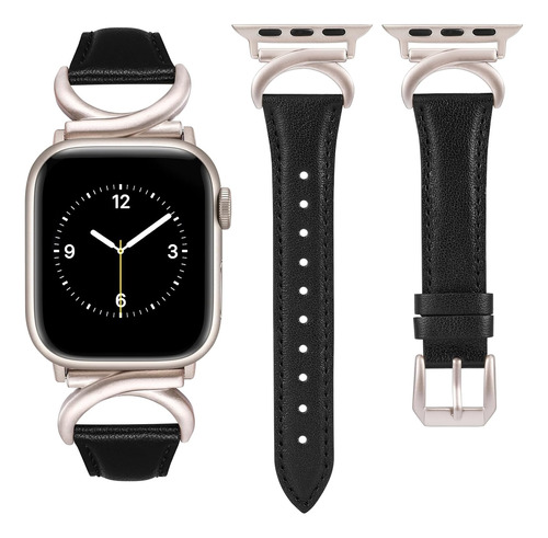 Correa De Cuero Compatible Con Correas De Apple Watch De 1.6