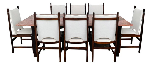 Antiga Mesa De Jantar 8 Cadeiras Design Anos 60 Jacaranda