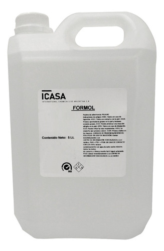 Formol 40% De Pureza X 5 Lt Icasa