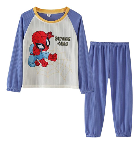 Pijama Infantil Con Dibujos Animados De Spider - Man