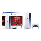 Sony Playstation 5 Slim 1tb Spiderman 2 Color Blanco