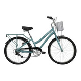 Bicicleta Urbana R24 Mujer Huffy Sienna Shimano En Caja Color Celeste