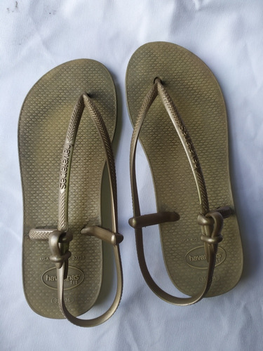 Ojotas Havaianas Doradas Slim