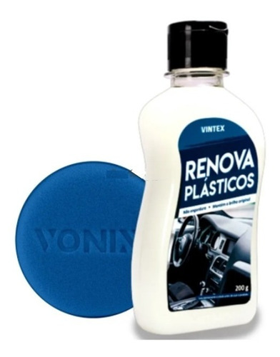 Renova Plasticos Limpa Revitalizador Borracha 200g Vonixx