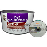 50 Undades Dvd-r 4.7 16x Com Logo Maketech