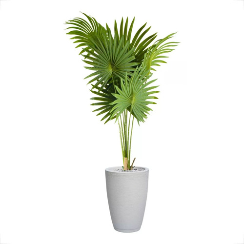 Planta Árvore Artificial Palmeira Leque 140cm Sala Decoração