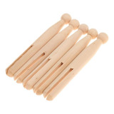 10pcs Carro De Madera Natural Pinzas For Nave Partido