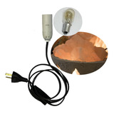 1 Kit Cable De Lampara De Sal +porta +lamparita +3kg Piedras