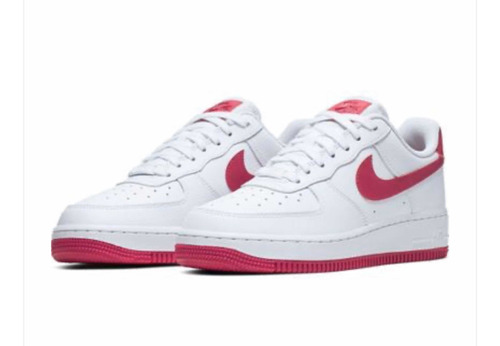 Tenis Nike Air Forcé 1 Blanco-rosa Piel Casual