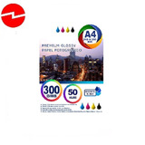 50 Hojas, Papel Fotográfico Glossy A4 Impresora 300g Brill 