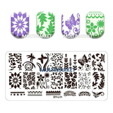 Placa Acrílica Stamping Nail Art Uñas Esculpidas O Naturales
