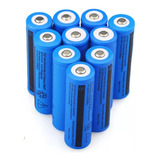 X10 Baterias 18650 Recargables 3.7v 6800mah Para Linterna 