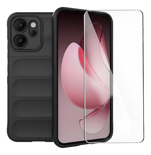 Funda De Silicona Case Para Oppo Reno 14f 5g/reno 14 Fs 5g+mica