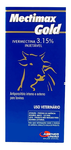 Mectimax Gold Ivermectina 3,15% Injetável 1 Litro
