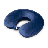 Almohada Azul Marino Memory Foam Viaje Cómoda Benesta