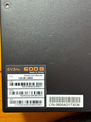 Fuente Para Pc Evga