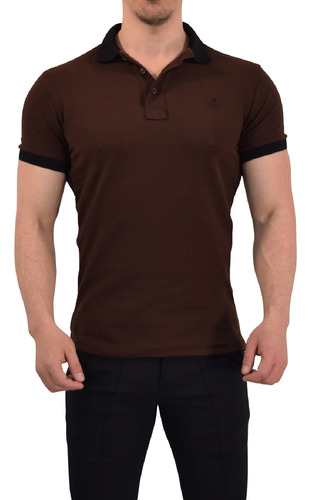 Playeras Polo John Leopard Ajuste Muscle Fit Muy Comoda Full