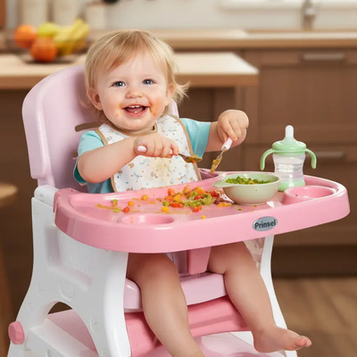 Silla Alta Prinsel Caddy 2 En 1 Rosa | Envío gratis