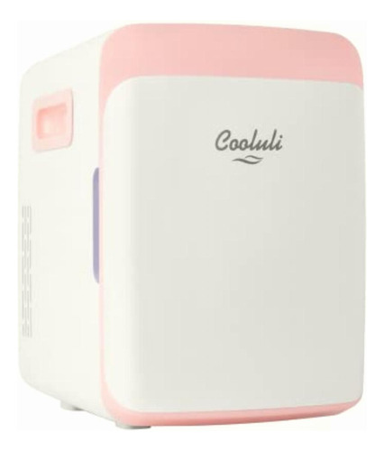 Cooluli 10l Mini Fridge For Bedroom Car, Office Desk & Color Rosa/rebel Fun