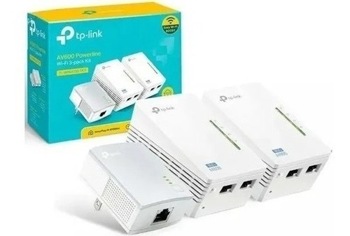 Repetidor Wi-fi Pela Rede Elétrica Tp-link Av600 Wpa4220 Cor Branco