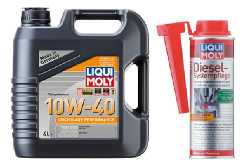 Combo Aceite Liqui Moly 10w40 + Limpia Inyectores Diesel